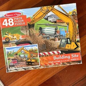 Melissa & Doug Construction Site Puzzle with Yellow and Red